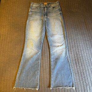 MOTHER The Hustler ankle fray size 27 stretch jeans